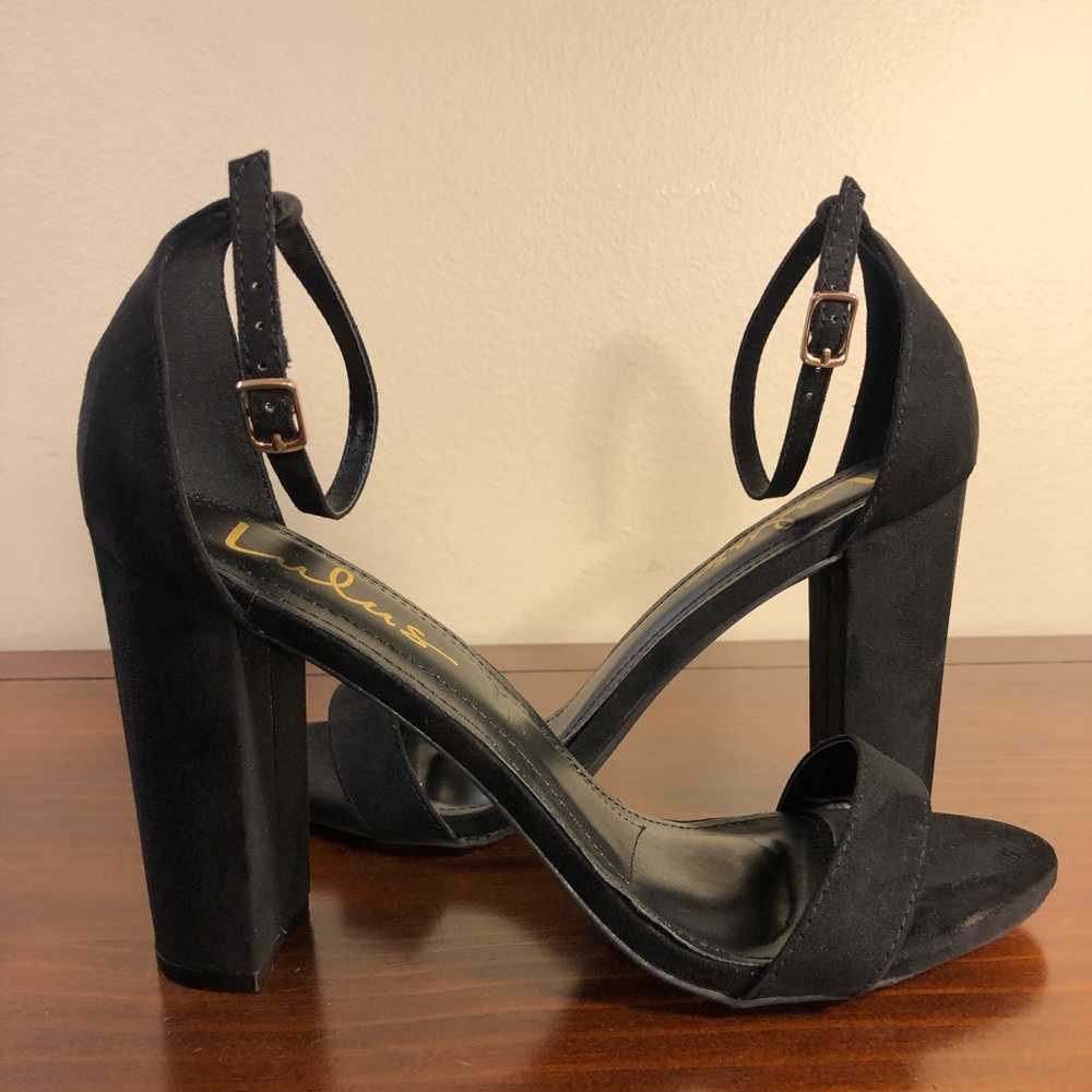 Black Ankle Strap Heels